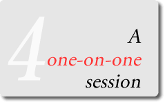 A one-on-one session